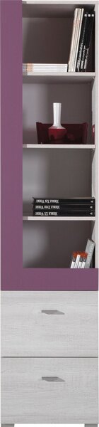 Regál NEXT NX7 45/195/40 Barva: borovice-belena-fialova