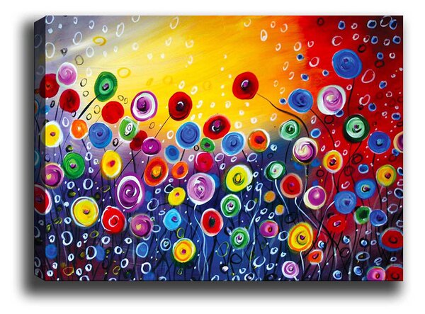ASIR Nástěnný obraz FLOWERS 3 plátno 50 x 70 cm