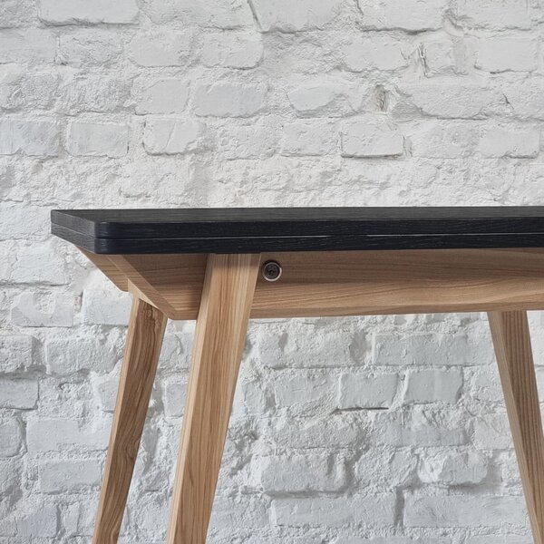 Rozkládací jídelní stůl s deskou v dekoru jasanového dřeva 65x90 cm Envelope – Ragaba