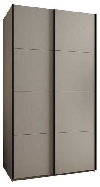 Dvoudveřová skříň SAMARA 1 - 130 cm, kašmír / černá
