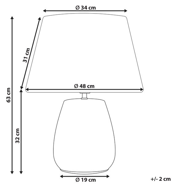 Stolní lampa CIDRA Keramika Pestrá