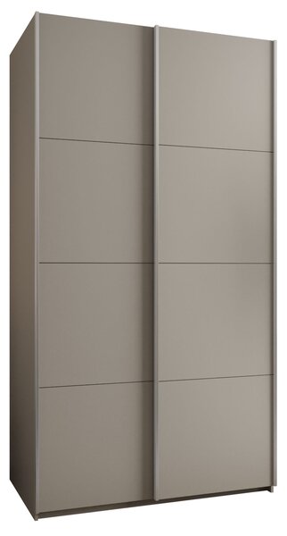 Dvoudveřová skříň SAMARA 1 - 140 cm, kašmír / stříbrná