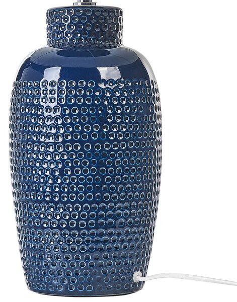 Stolní lampa PERLIS Keramika Námořnická modrá