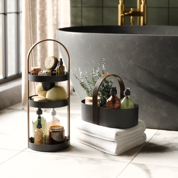Umbra Organizér na kosmetiku BELLWOOD CADDY 30 x 20 x 23 cm, černý/ořech