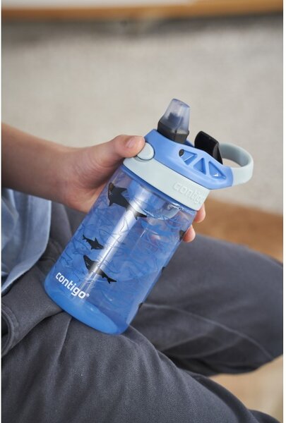 Contigo Dětská láhev Easy Clean 420 ml, Blue Sharks