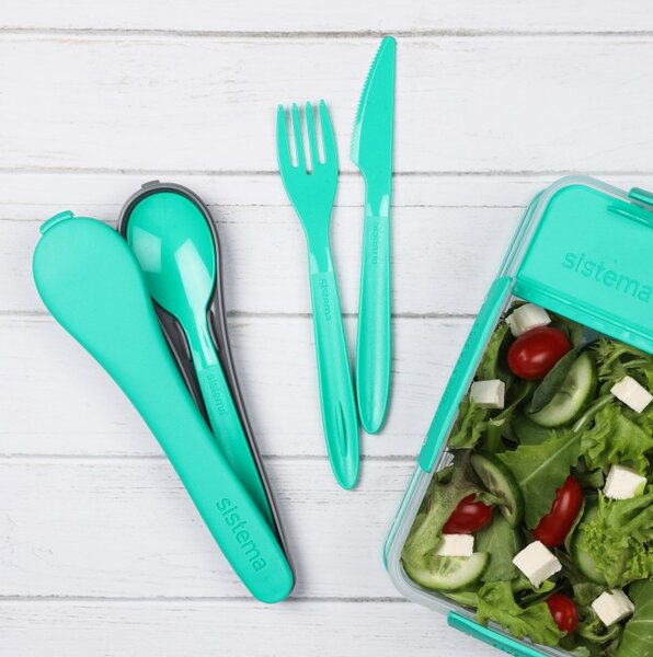 Sistema Příbor To Go Cutlery Set, zelená