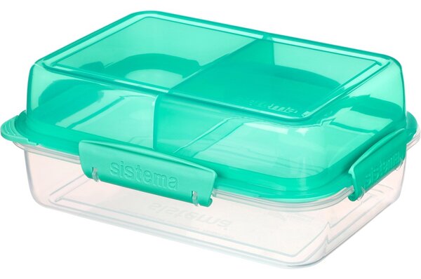 Sistema Dělený svačinový box To Go LunchStack Rectangle 1,8 l, zelená