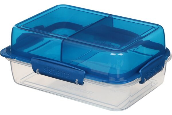 Sistema Dělený svačinový box To Go LunchStack Rectangle 1,8 l, modrá