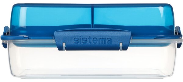 Sistema Dělený svačinový box To Go LunchStack Rectangle 1,8 l, modrá