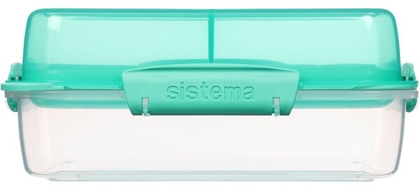 Sistema Dělený svačinový box To Go LunchStack Rectangle 1,8 l, zelená