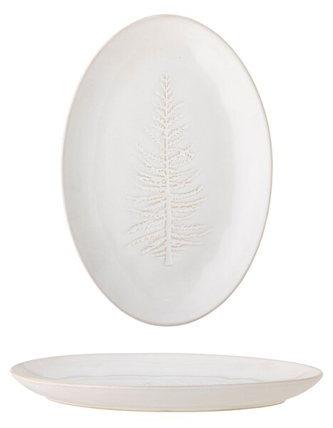 Bloomingville Servírovací talíř WINTER 31 cm, přírodní