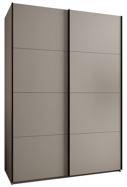 Dvoudveřová skříň SAMARA 1 - 180 cm, kašmír / černá
