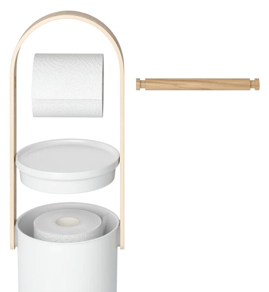 Umbra Držák na toaletní papír BELLWOOD se zásobníkem v. 68 cm, bílý