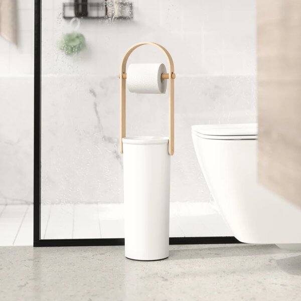 Umbra Držák na toaletní papír BELLWOOD se zásobníkem v. 68 cm, bílý