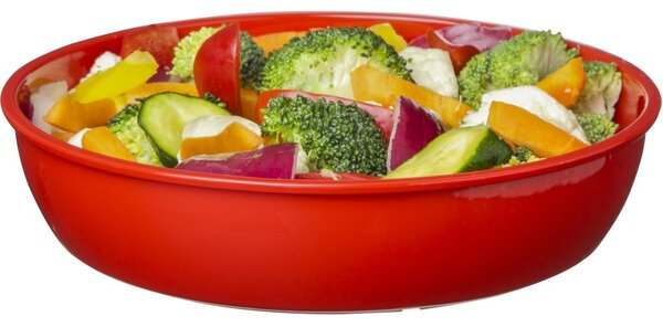 Sistema Kulatá miska pro skladování a ohřívání jídla Microwave dish 1,29 l, červená