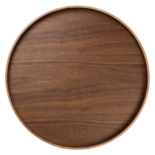 ASA Selection Servírovací tác/podnos na nožičkách WOOD p. 40 cm, hnědý