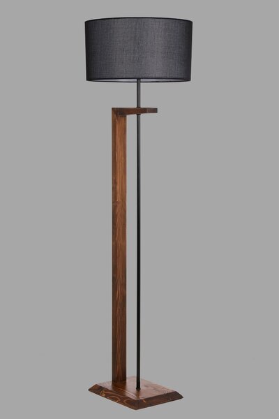 ASIR Stojací lampa MENEKSE černá ořech