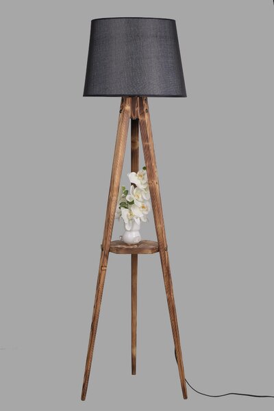 ASIR Stojací lampa YANIK hnědá černá