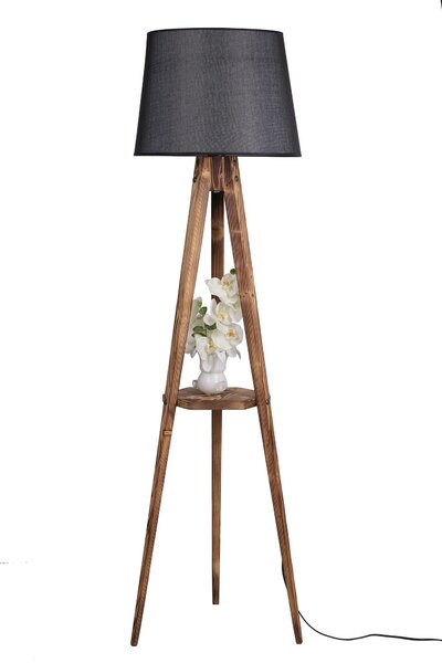 ASIR Stojací lampa YANIK hnědá černá