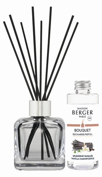 Maison Berger Paris Aroma difuzér CUBE + náplň Velkolepá vanilka 100 ml