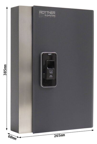 Skříňka na klíče KEY PRO, na otisk prstu, na 24 klíčů