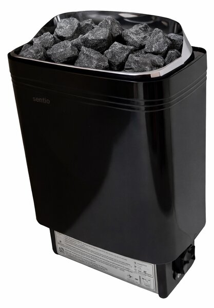 Sentiotec saunová kamna elektrická 60B black top steel, black 6 kW