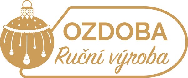 Ozdoba Vánoční koule Modrotisk modrá 8 cm