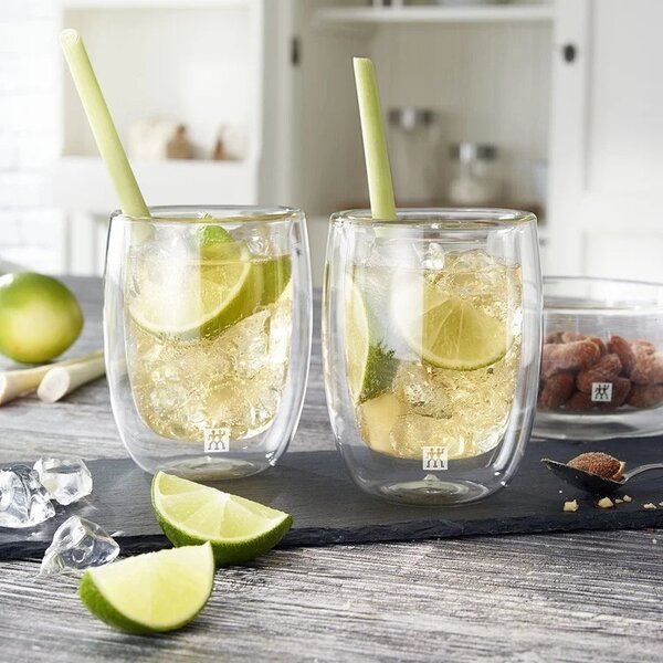 Zwilling SORRENTO dvoustěnná sklenice na kávu set 2 ks 200 ml čirá
