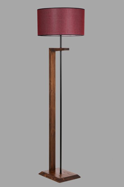 ASIR Stojací lampa MENEKSE ořech červená