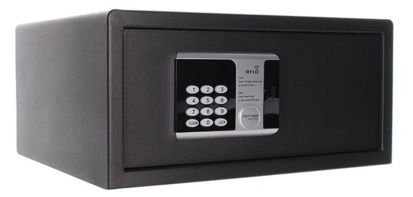 Nábytkový elektronický sejf RFID LAP, 200 x 435 x 370 mm, RFID čip/karta