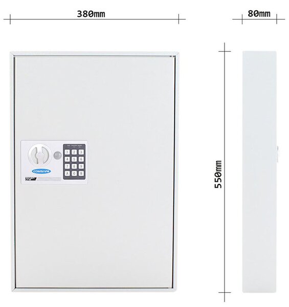 Skříňka na klíče s elektrickým zámkem S-100 EL, na 100 klíčů