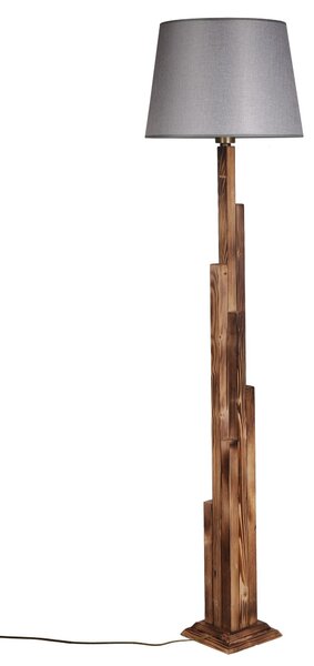 ASIR Stojací lampa LAMBADER hnědá šedá