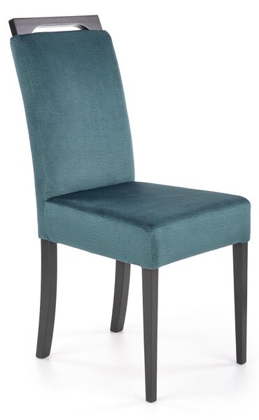 Halmar Jídelní židle CLARION 2 velvet tmavě zelená
