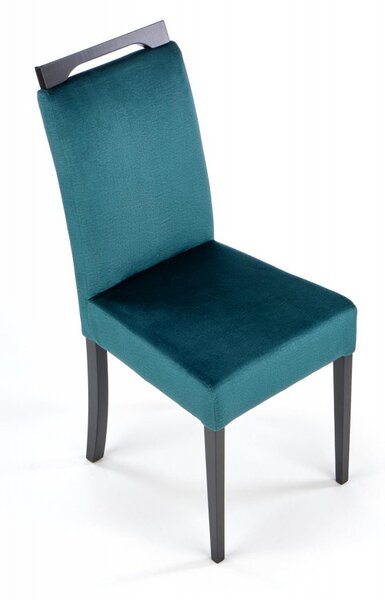 Halmar Jídelní židle CLARION 2 velvet tmavě zelená