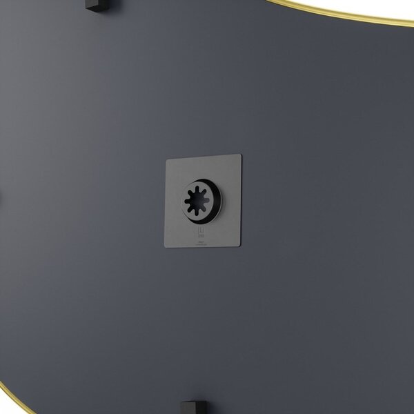 Zrcadlo Umbra HUBBA PEBBLE 61x91cm s mosazným lemem