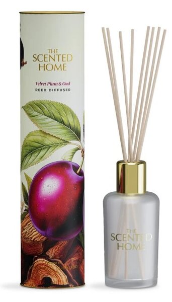Ashleigh & Burwood Vánoční difuzér THE SCENTED HOME - VELVET PLUM & OUD 150 ml
