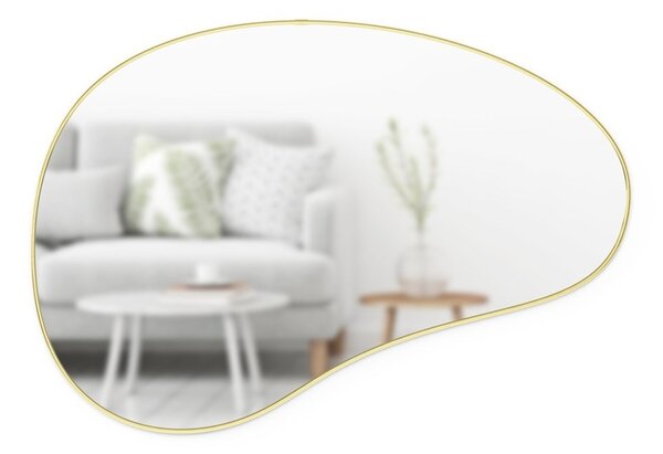 Zrcadlo Umbra HUBBA PEBBLE 61x91cm s mosazným lemem