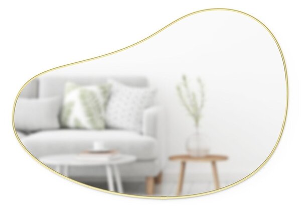 Zrcadlo Umbra HUBBA PEBBLE 61x91cm s mosazným lemem