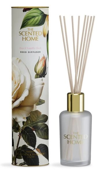 Ashleigh & Burwood Vánoční difuzér THE SCENTED HOME - ROSE & VANILLA MUSK 150 ml