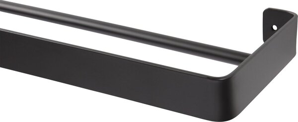 Nástěnný věšák na ručníky HANDY 60x12,5 cm, černý