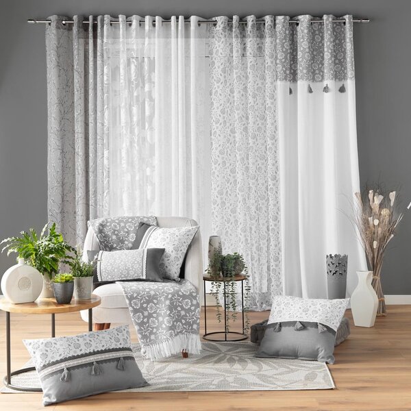 Šedá deka 125x150 cm Flavie – douceur d'intérieur