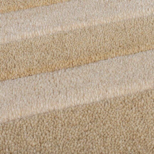 Flair Rugs, Ručně všívaný kusový koberec Lois Scallop Natural kruh, 120x120 (průměr) kruh, béžová, chodba / předsíň