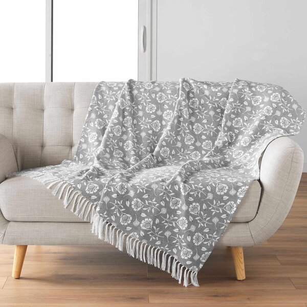 Šedá deka 125x150 cm Flavie – douceur d'intérieur