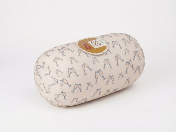 Cestovní polštářek CHEERS NECK ROLL 30x15 cm, bílý