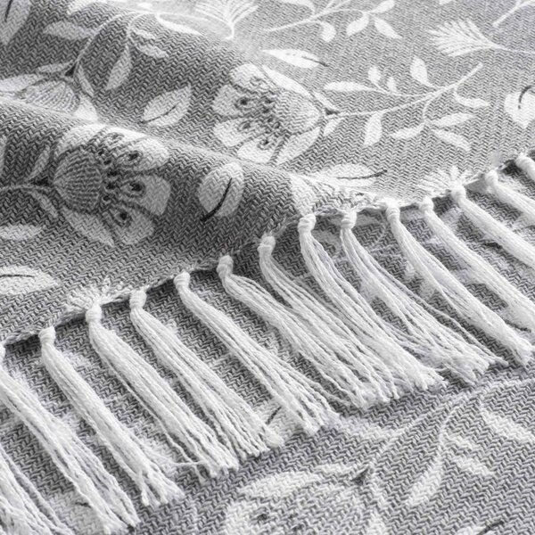 Šedá deka 125x150 cm Flavie – douceur d'intérieur
