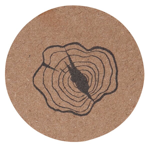 Stolek ROUND II. PRASKLINA masivní dřevo p. 45 cm
