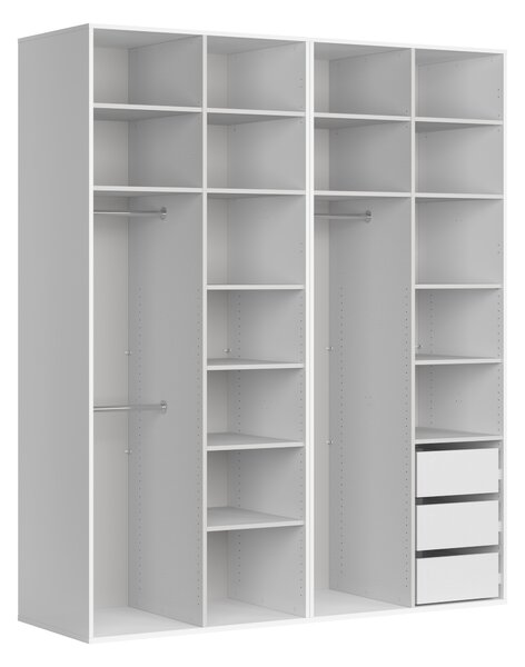 Šatní skříň BRW Flex 226 (bílá + kašmír)