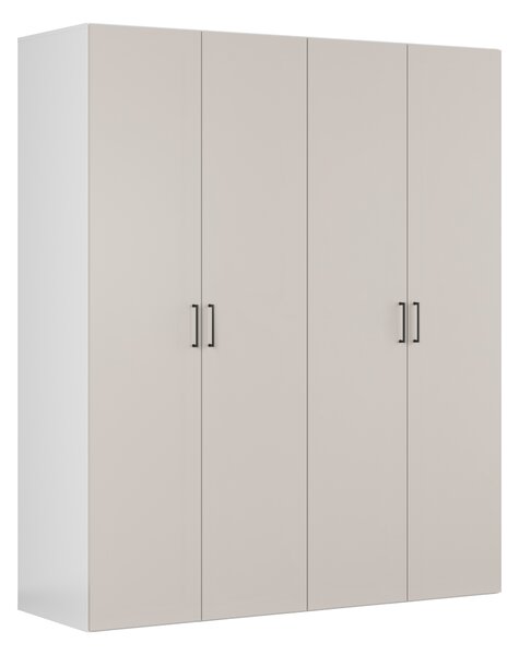 Šatní skříň BRW Flex 226 (bílá + kašmír)