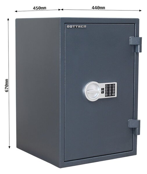 Ohnivzdorný nábytkový trezor FIRE HERO 65 EL, 670 x 440 x 450 mm, elektronický zámek