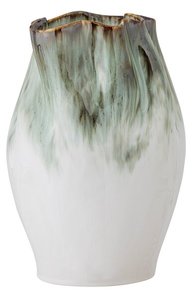 Bloomingville Kameninová váza NISHA v.30 cm zelená